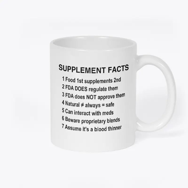 Supplement Facts Mug